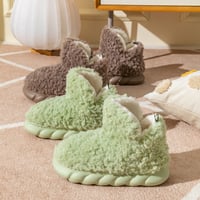 Fluffiga fleecestövlar för kvinnor