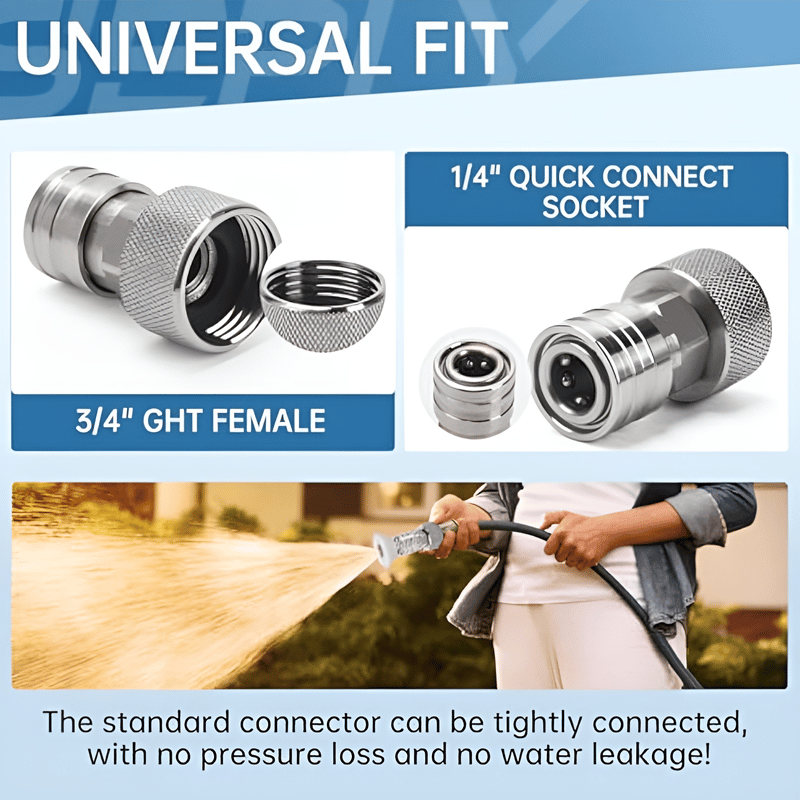 Stainless Steel Garden Hose Adapter