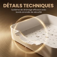 Bac de récupération pour lave-linge
