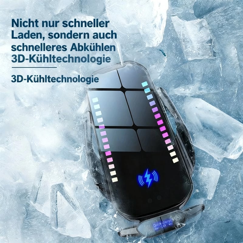 T28 Intelligente 15W Schnelllade-Autohalterung mit RGB-Ambient-Licht