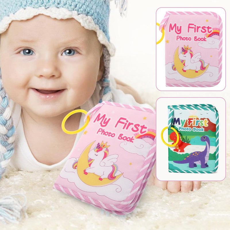 Min första babyfotobok med säker spegel
