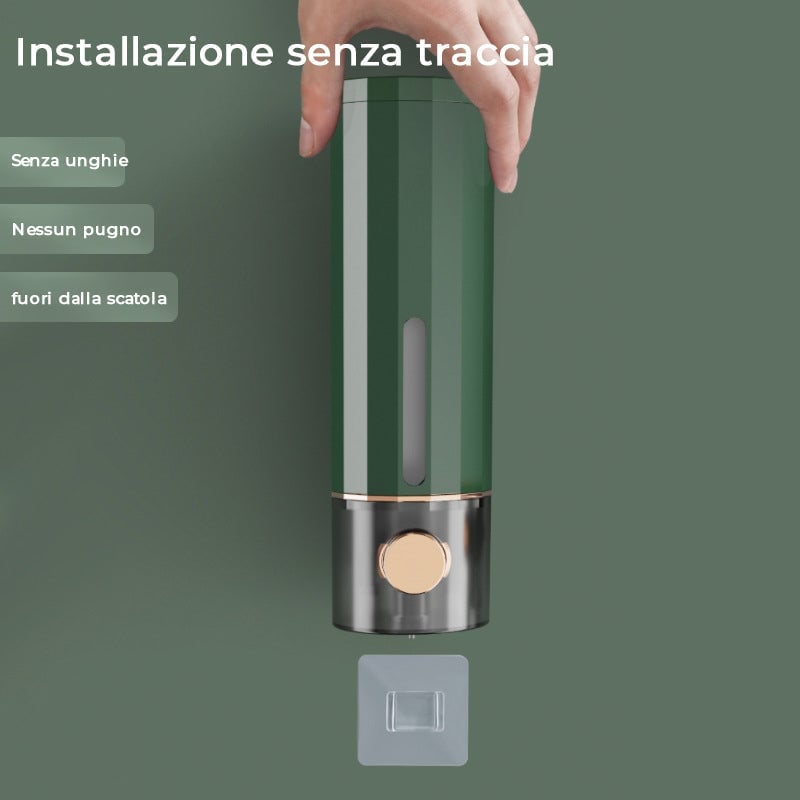 Dispenser di sapone manuale a parete