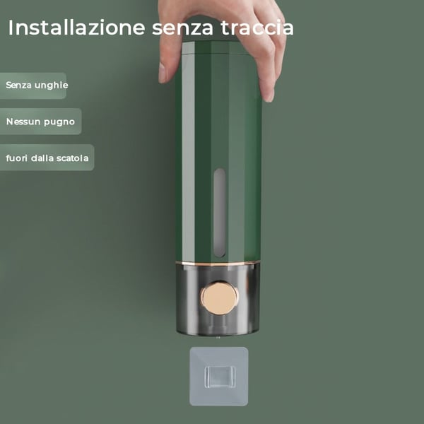 Dispenser di sapone manuale a parete