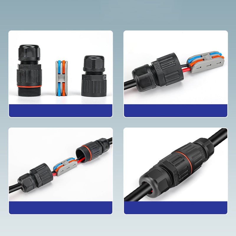 Waterdichte elektrische draadconnector voor buiten
