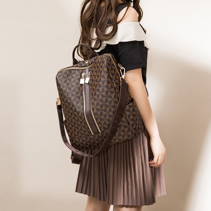 Large Capacity Retro Anti-theft Backpack