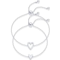 Hjärta-formad Ihålig Pendant Armbandset