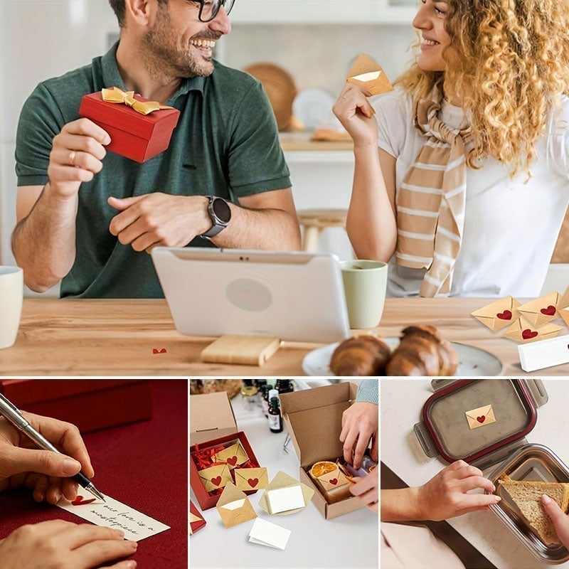 Mini-Umschläge mit leeren Karten