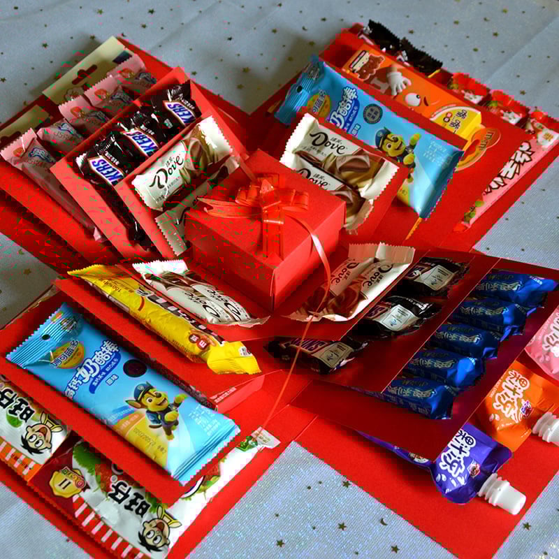 Überraschungsexplosion Geschenkverpackung Leere Box