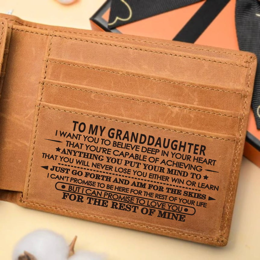 Premium Genuine Leather Wallet 🏆👜,To MY Grandaughter