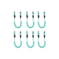 Spring retractable 4 in 1 65w fast charging data cable