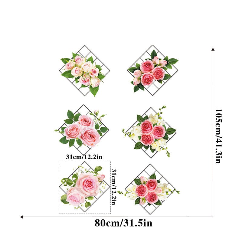 Autocollant Mural 3D Plante Verte