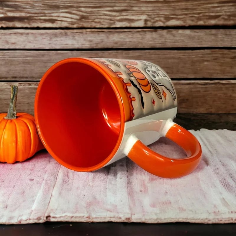 🎃Pompoen Koffiekop Met Spook