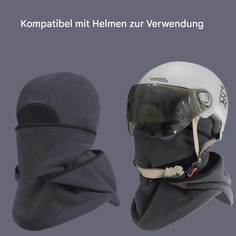 Outdoor Winter Warme Mütze mit Integrierter Halsbedeckung und Fahrradmaske