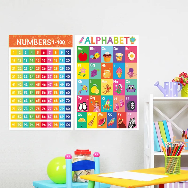 Colorful Educational Posters（16PCS/SET ）