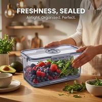 Fridge Storage Box with Drain Tray