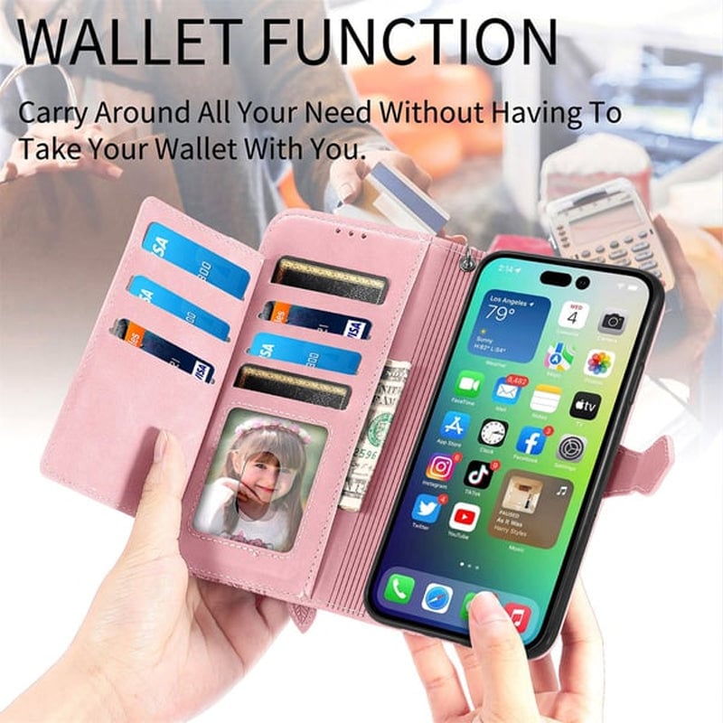Embossed Phone Leather Case