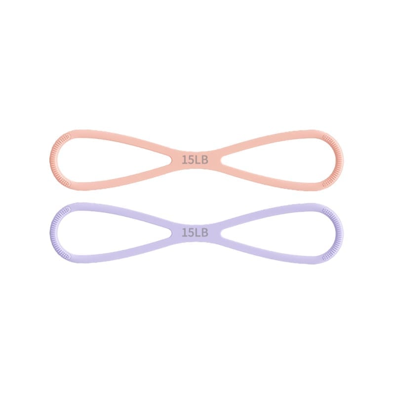 New 8-Shaped Silicone Resistance Band with Massage Grip