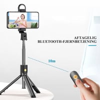 Bluetooth fjernbetjening Selfie Stick stativ