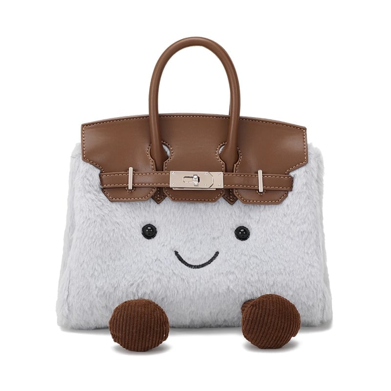 Plush Crossbody Bag for Winter Adventures