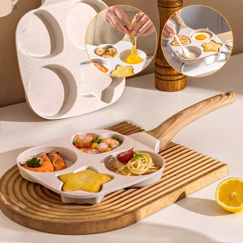 1 Set 4 Hole Skillet with Handle