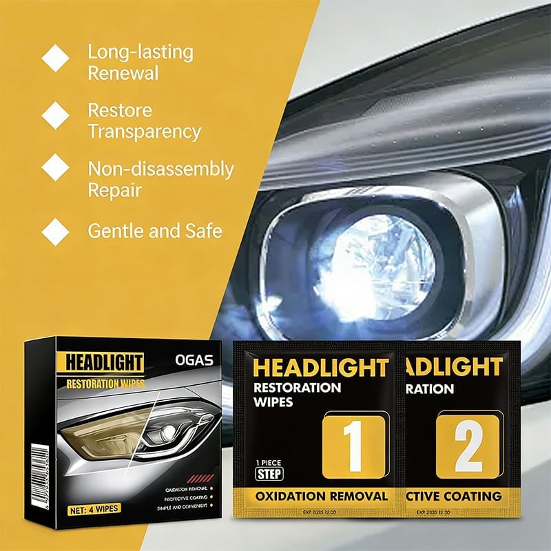 Headlight Restoration Wipes Kit