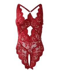 Sexy spitzenpyjama ohne schritt