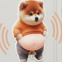 Chubby Shiba Inu Anti-Collision Sticker