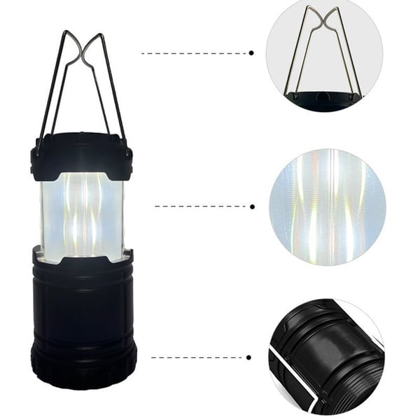 Solar wiederaufladbare LED Laterne für Camping, mit Lithiumbatterie