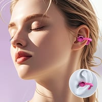 Trendiga trådlösa hörlurar med clip-on-funktion
