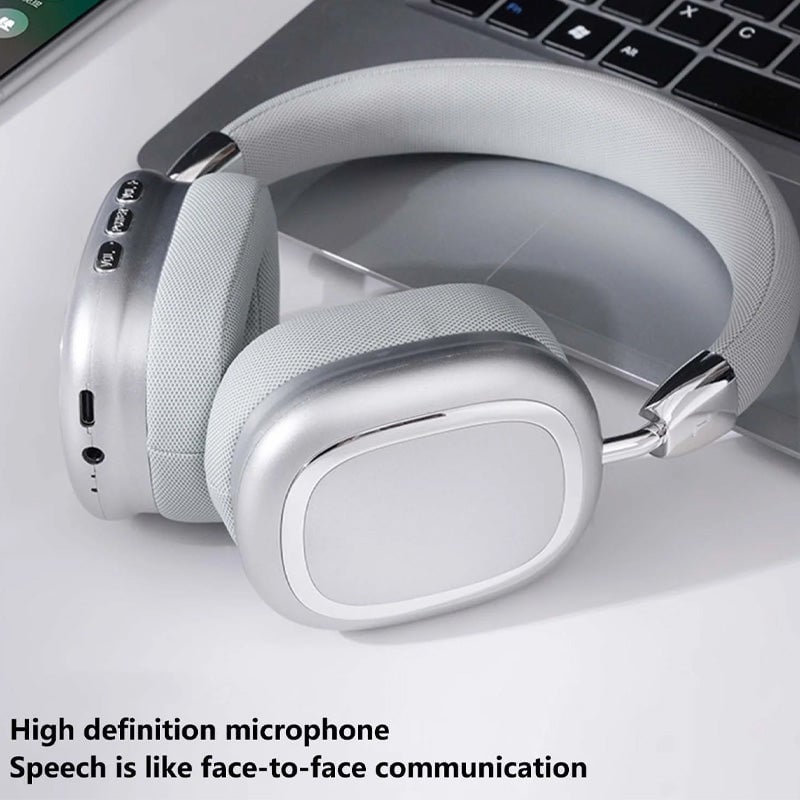 Wireless Headphones with Built-in Microphone