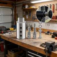 Edelstahl Trailer-Jack Bohradapter Set