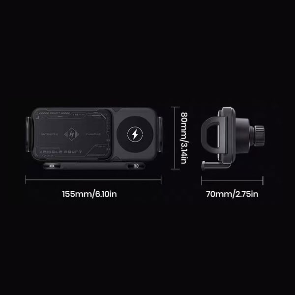 Wireless Charging Phone Holder Car Mount