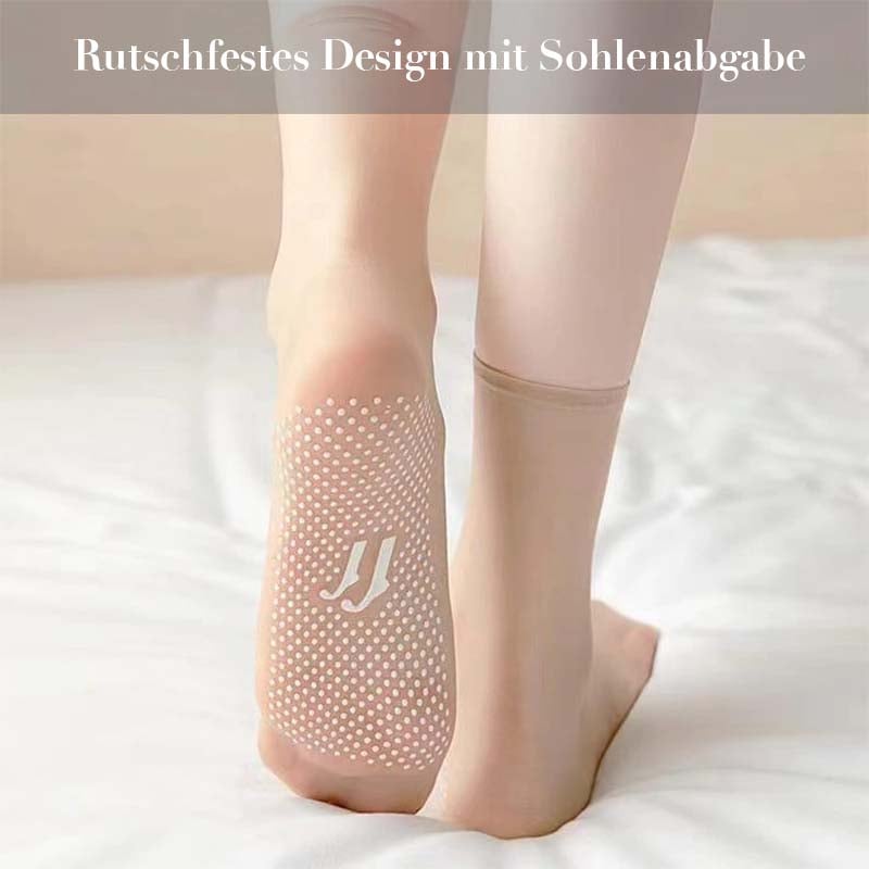 Unsichtbare, rutschfeste Kristallseidensocken für Frühling und Sommer