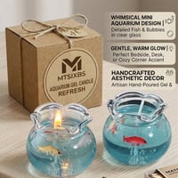 Mini Bubble Fish Tank Scented Candle