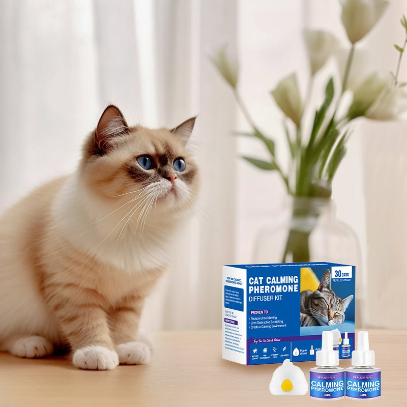 Pet Calming Pheromone Diffuser Set (Cat & Dog Versions)