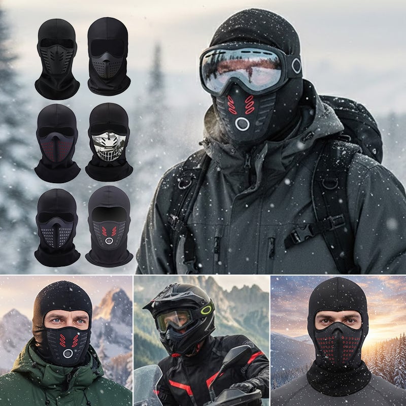 Winterliche, winddichte Thermo-Fleece-Gesichtsmaske für Radfahren und Outdoor-Sportarten.