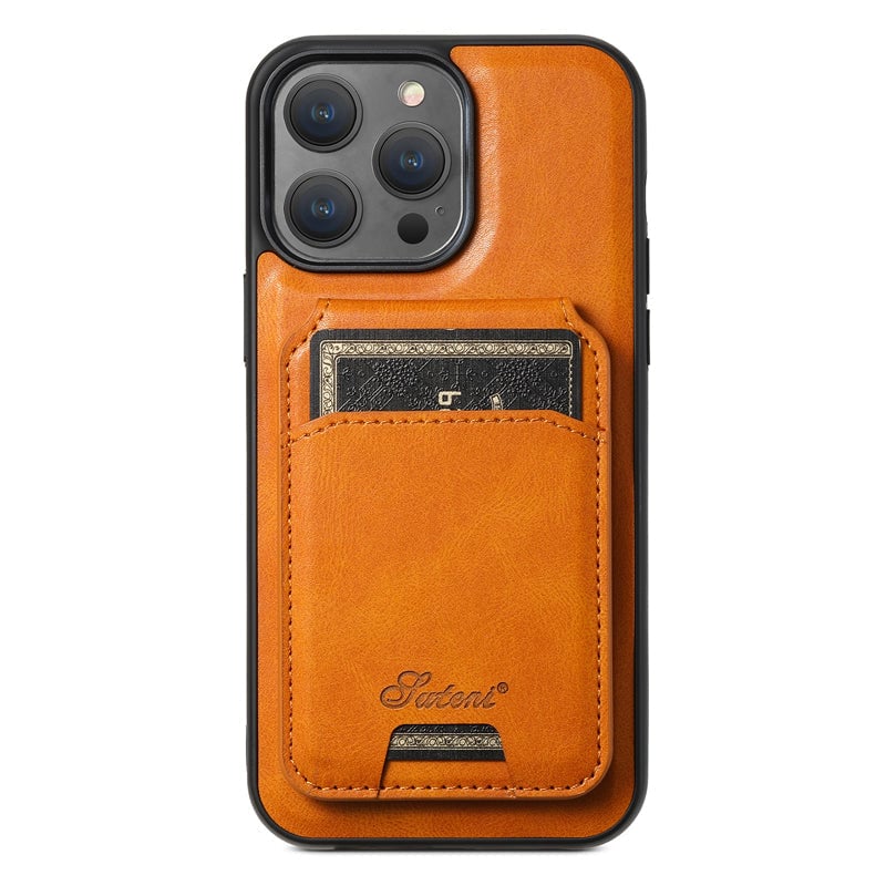 Leren kaarthouder telefoonhoesje