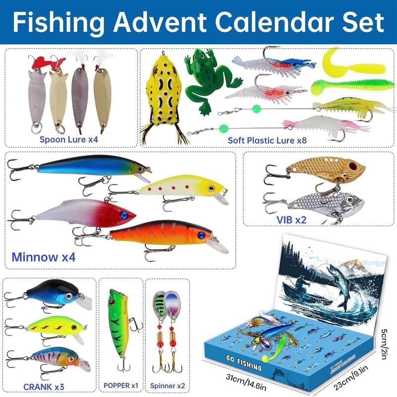 Fishing Advent Calendar Mystery Box