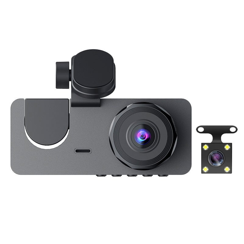 HD triple-lens driving recorder