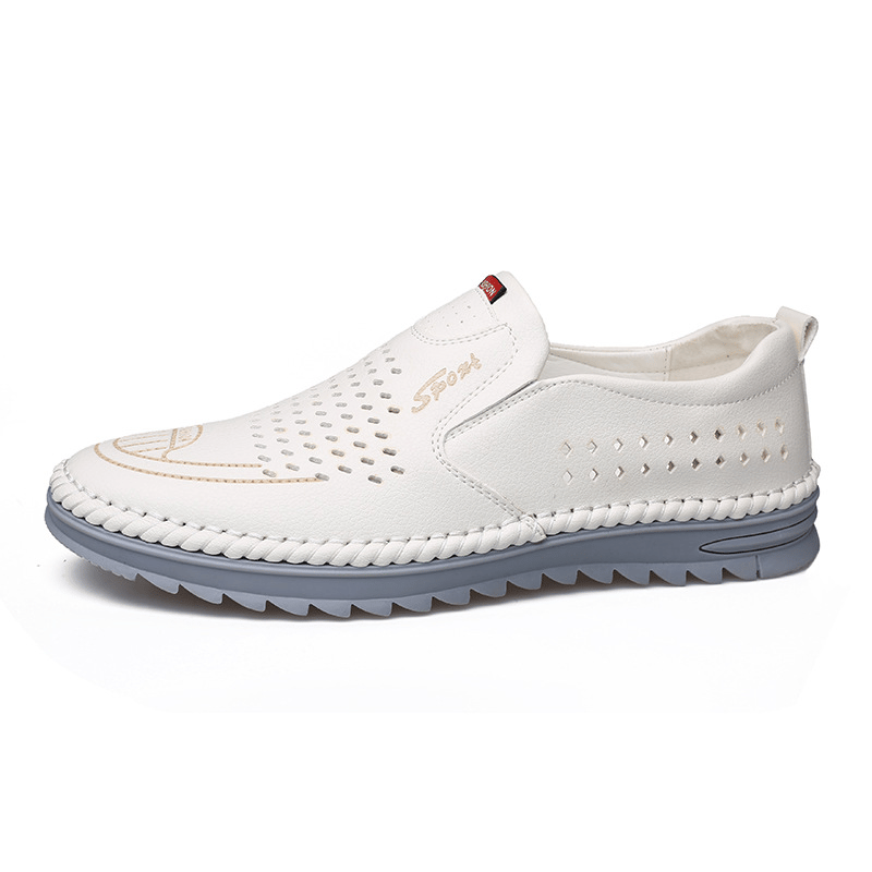 Soft Surface Tendon Sole Hand Sewn Breathable Men's Shoes