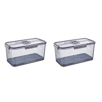 Fridge Storage Box with Drain Tray