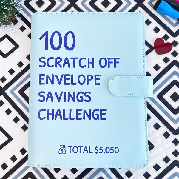 Scratch Off 100 Envelope Challenge Binder