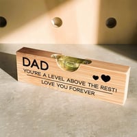 Wooden Spirit Level Bottle Opener for Dad