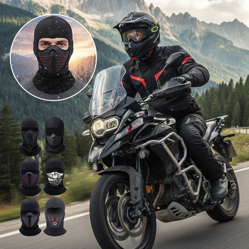Winterliche, winddichte Thermo-Fleece-Gesichtsmaske für Radfahren und Outdoor-Sportarten.