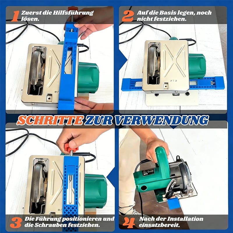 🛠️ Verstellbare Führungsschiene für Schneidemaschinen