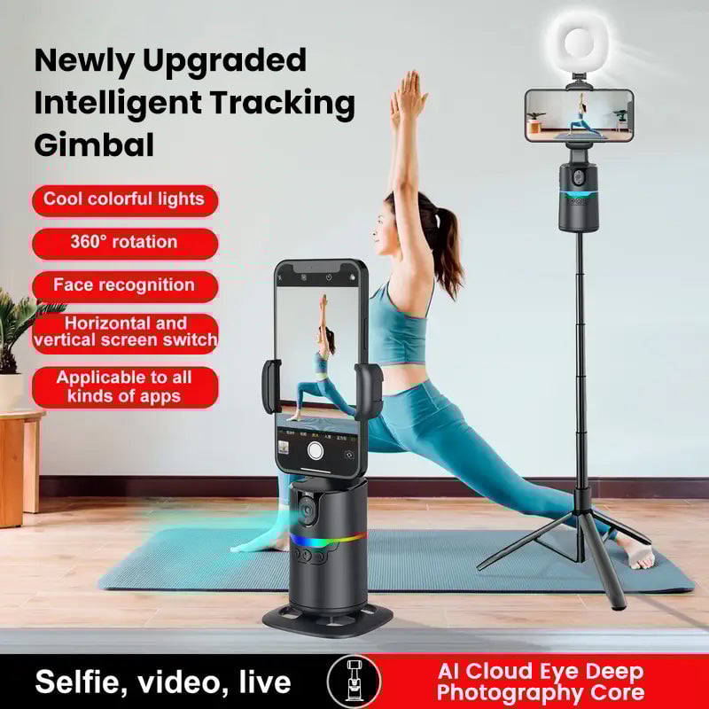 360° Rotatable Intelligent Automatic Pan-Tilt Stabilizer