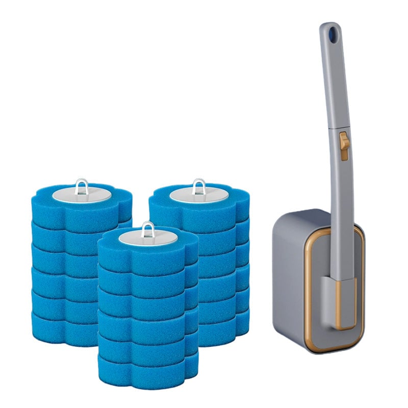 Wall-Mounted Toilet Brush Set