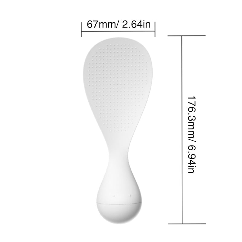 Non-Tipping Standable Rice Scoop