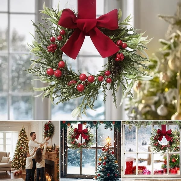 Christmas Small Wreath for Window Door