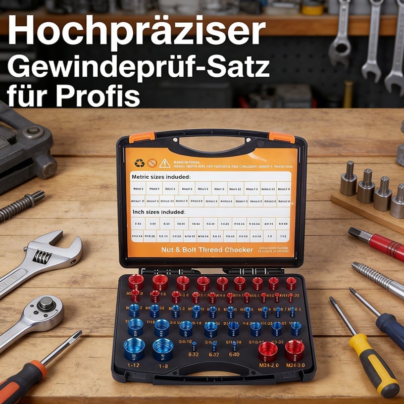 Gewindeprüfer-Set aus Aluminium